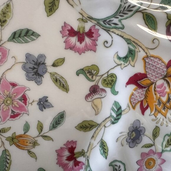 Minton Haddon Hall Plates Set of 2 Bone China‎ Floral Scalloped Edge England MCM - Picture 5 of 7